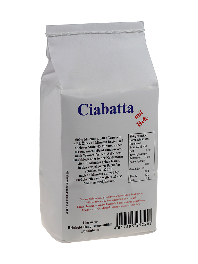 Ciabatta mit Hefe