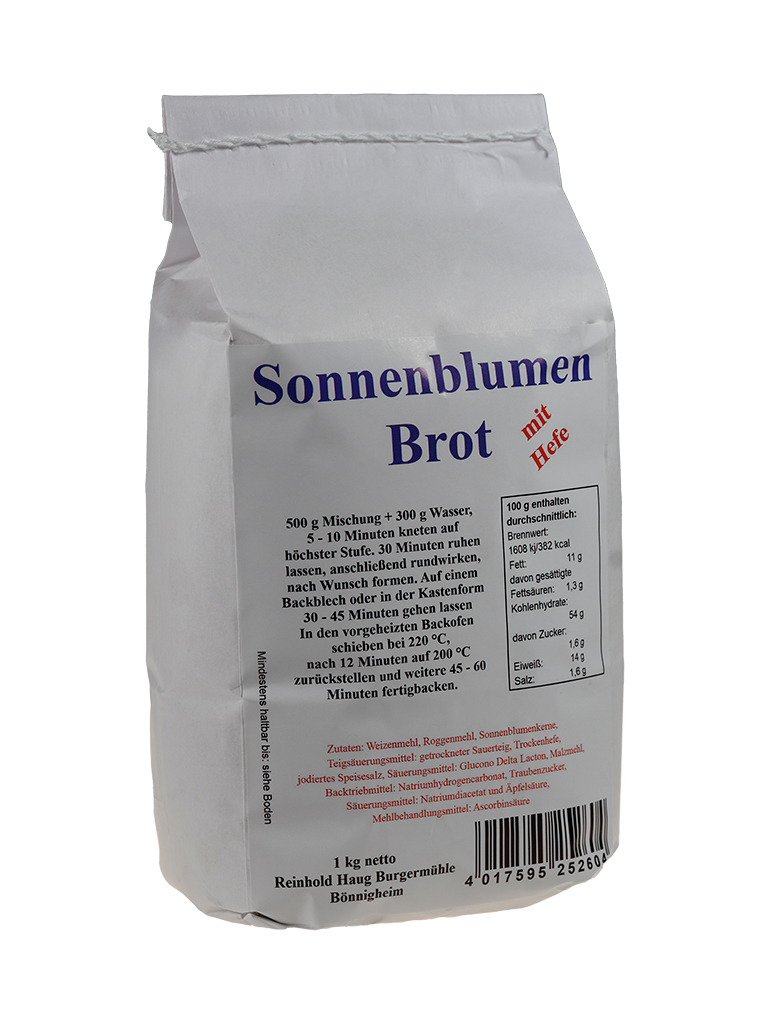 Sonnenblumenbrot mit Hefe