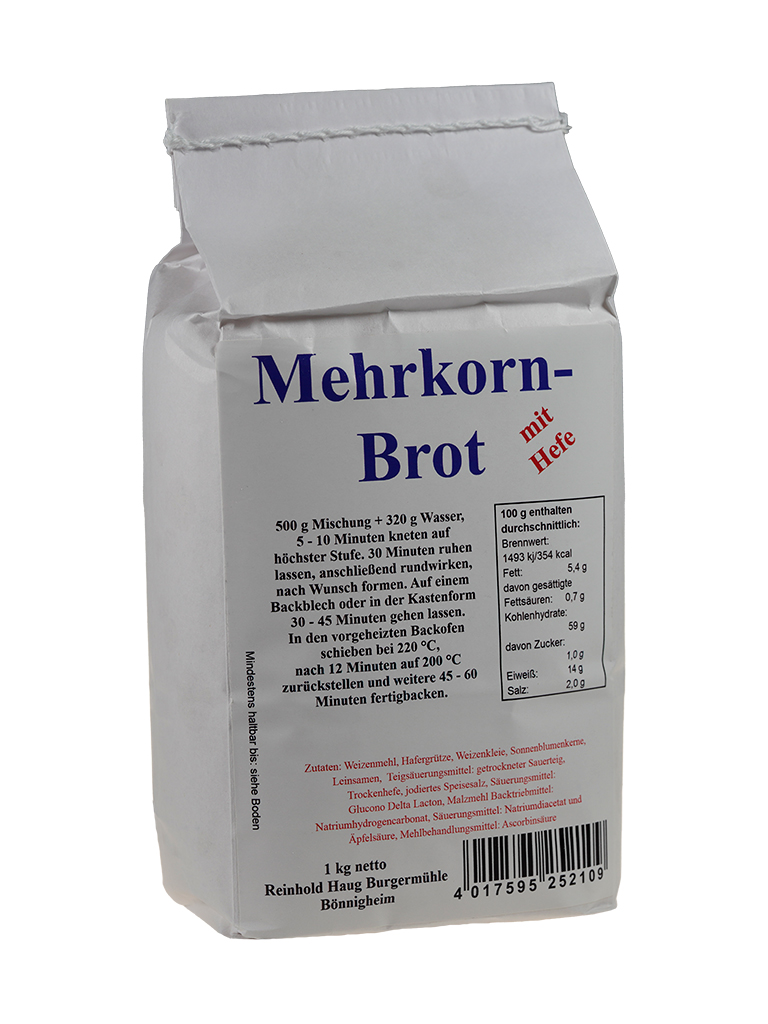 Mehrkornbrot mit Hefe